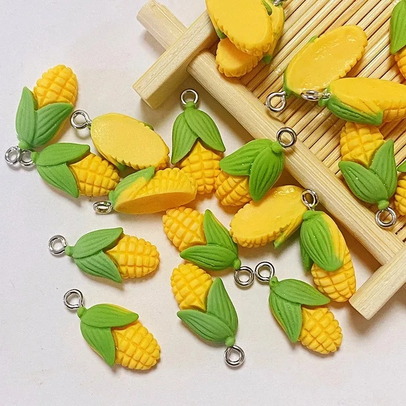 Resin Art Craft - 20Pcs Funny Mini Corn Vegetable Resin