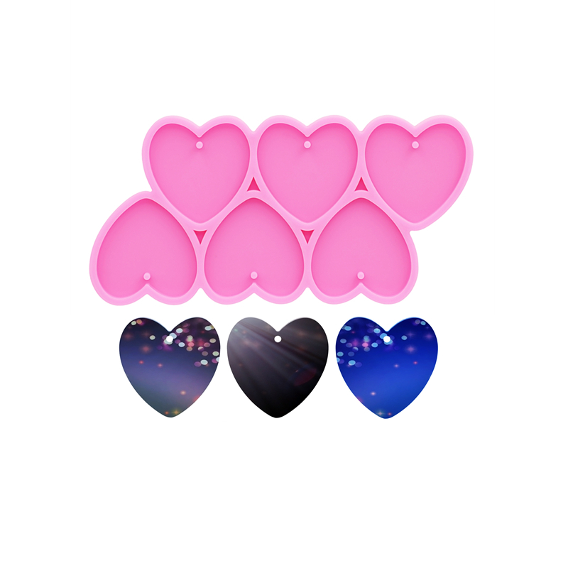 Resin Art Work - GJ-226 Shiny Heart Shape DIY Epoxy