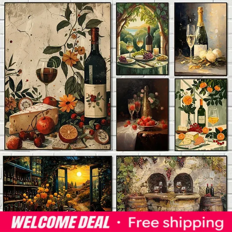 Resin Art Kitchen - 2026 frameless Vintage Red Wine Barrels