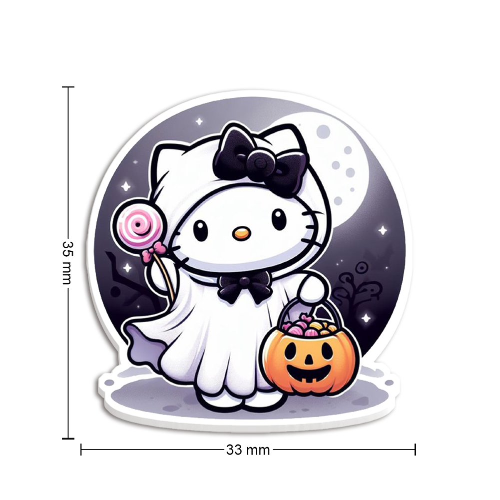 Resin Art And Deco - 10pcs/lot Sanr Halloween Hello Cat Resin