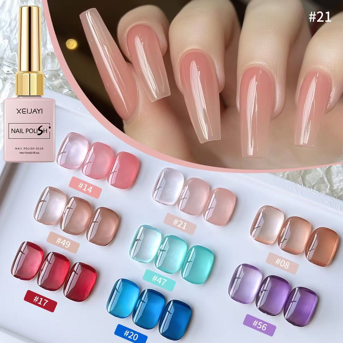 8 Colors Gel Nail Polish Kit 1 - Uv Lamp Nail Resin recension och pris