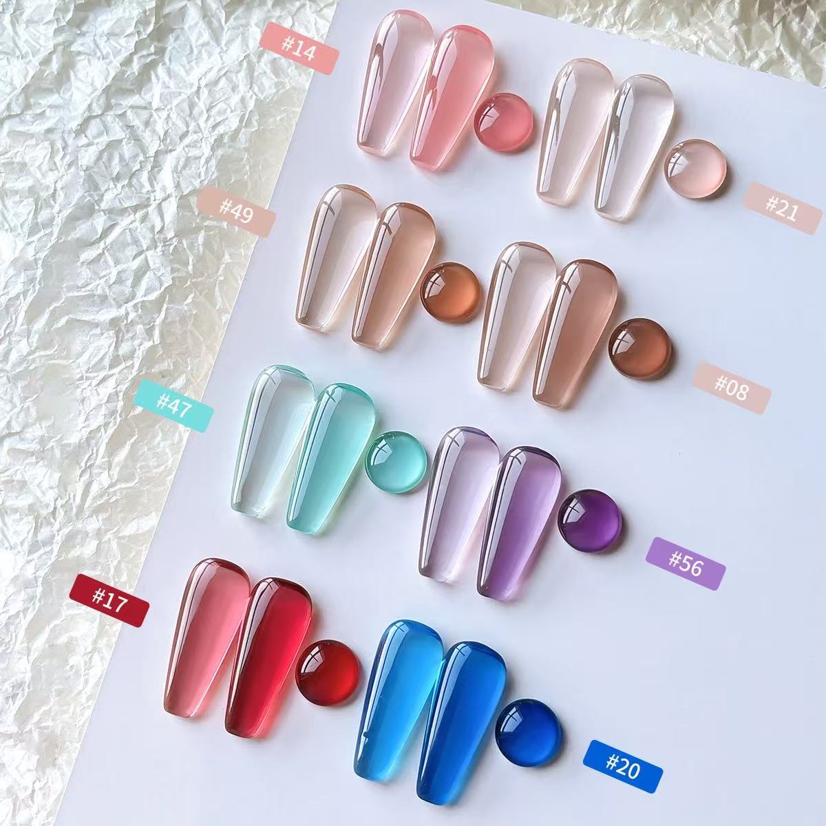 8 Colors Gel Nail Polish Kit 1 - Uv Lamp Nail Resin recension och pris