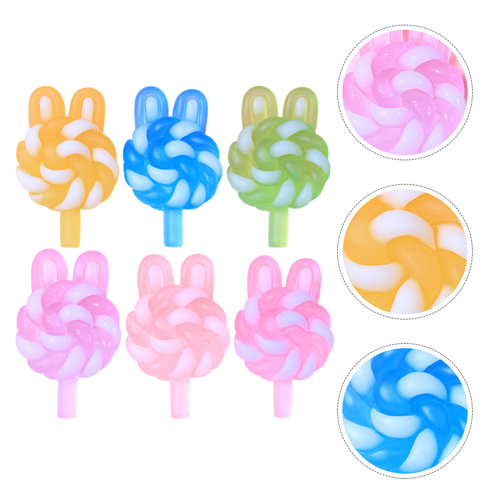 24Pcs Cute Cartoon Lollipop Ch - Resin Art Craft recension och pris