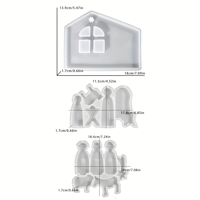 [3pcs Resin Casting Molds] 3pc - Resin Art Mold recension och pris