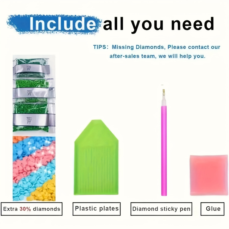 Diamond Painting Kit, Pink Sky - Resin Art Work recension och pris