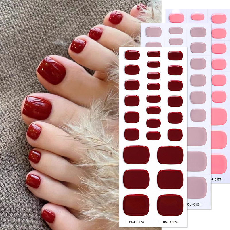 Pure Color Toe Gel Nail Sticke - Uv Lamp Nail Resin recension och pris