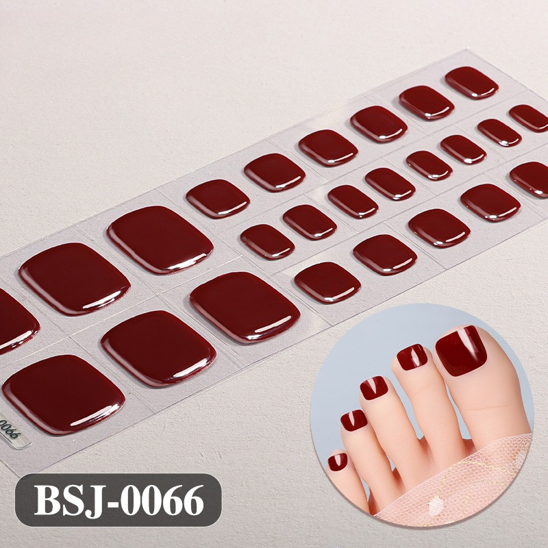 Pure Color Toe Gel Nail Sticke - Uv Lamp Nail Resin recension och pris