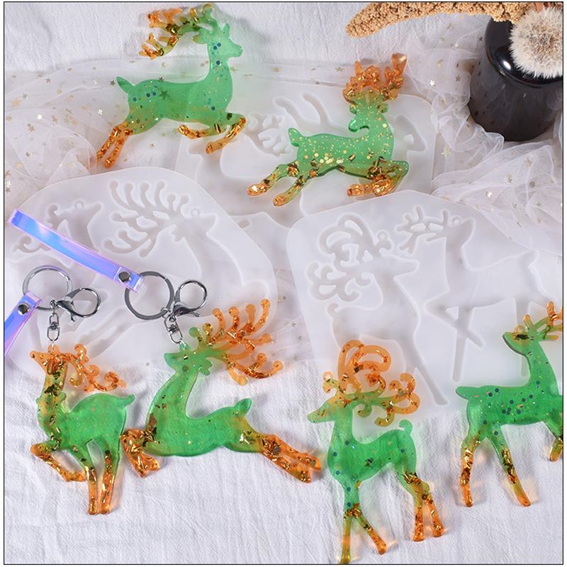Christmas Elk Epoxy Resin Mold - Resin Art Work recension och pris