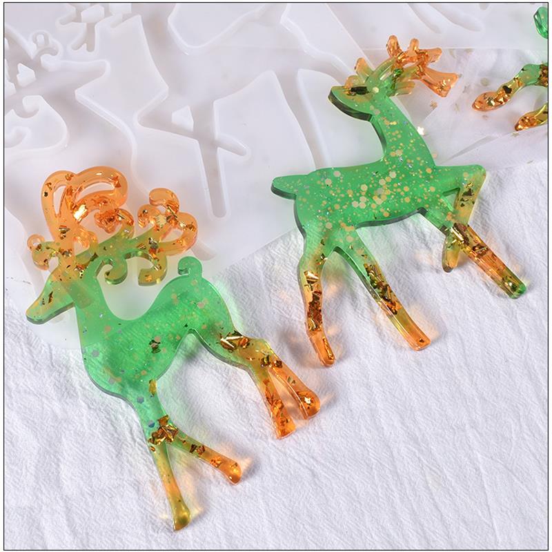 Christmas Elk Epoxy Resin Mold - Resin Art Work recension och pris