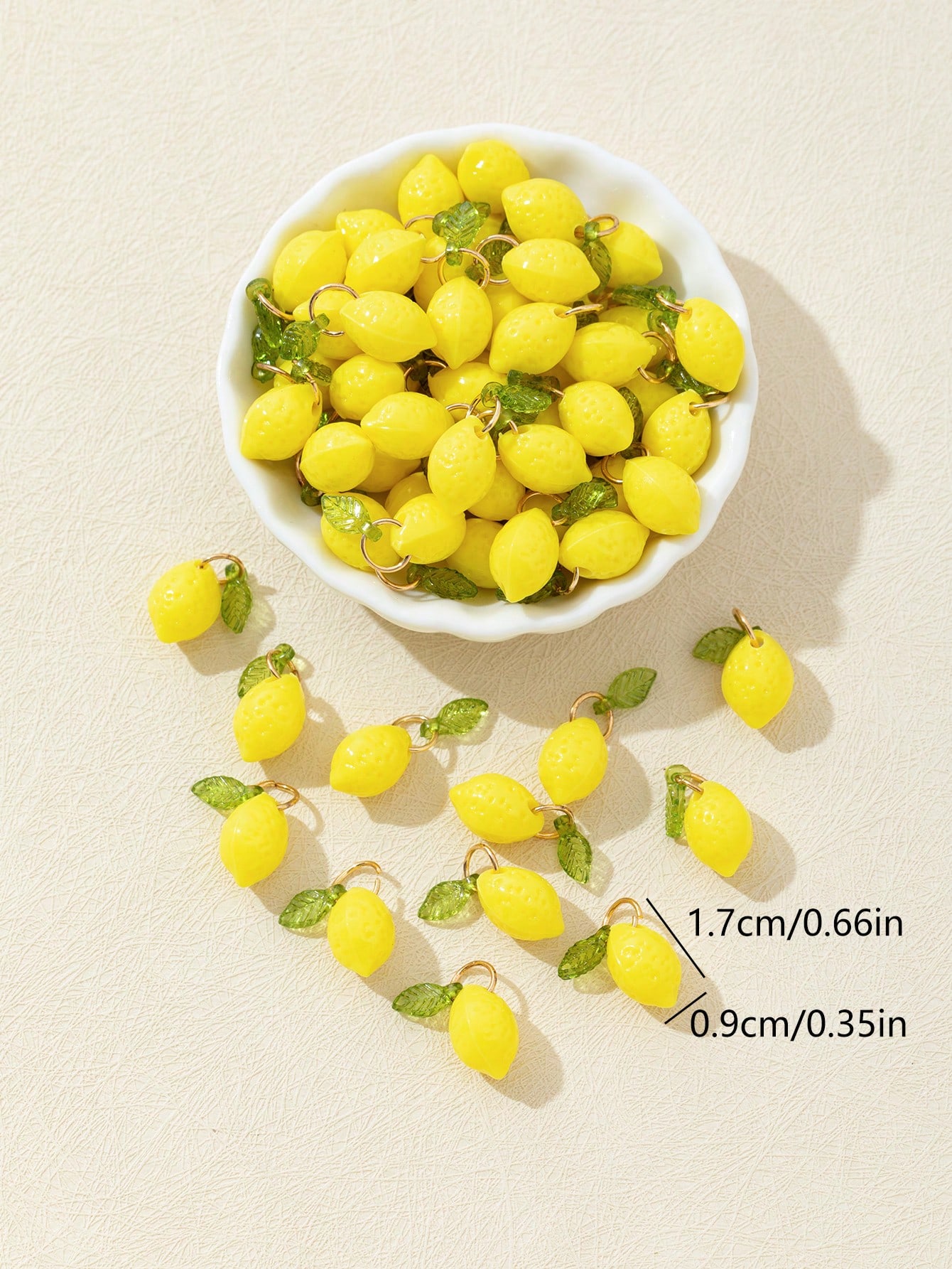 10Pcs 3D Lemon Resin Charms Pe - Resin Art Craft recension och pris