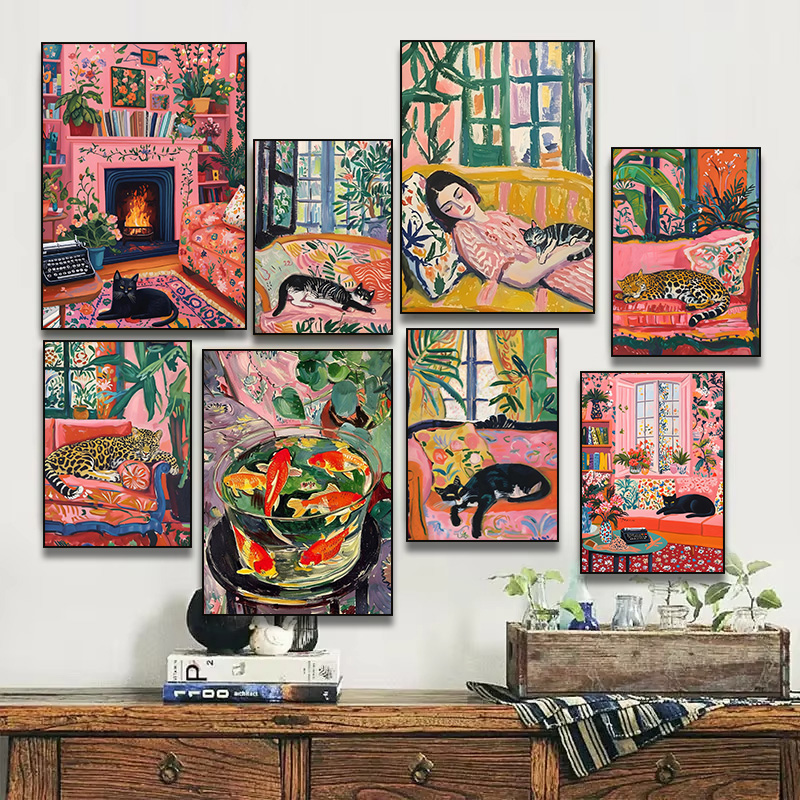 Woman and Cat Henri Matisse In - Resin Art And Deco recension och pris