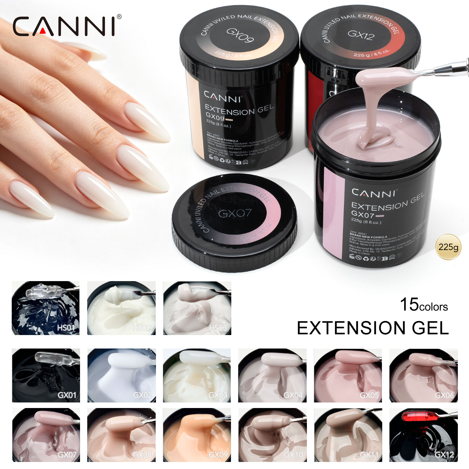 CANNI 225g Refillment Camoufla - Uv Lamp Nail Resin recension och pris