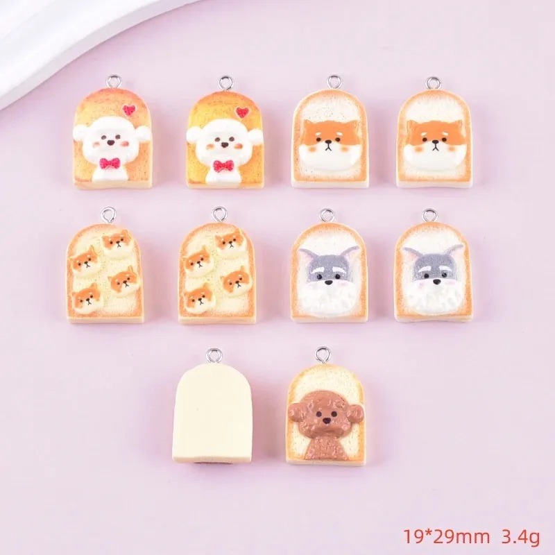10Pcs Cute Toast Dog Resin Pen - Resin Art Craft recension och pris