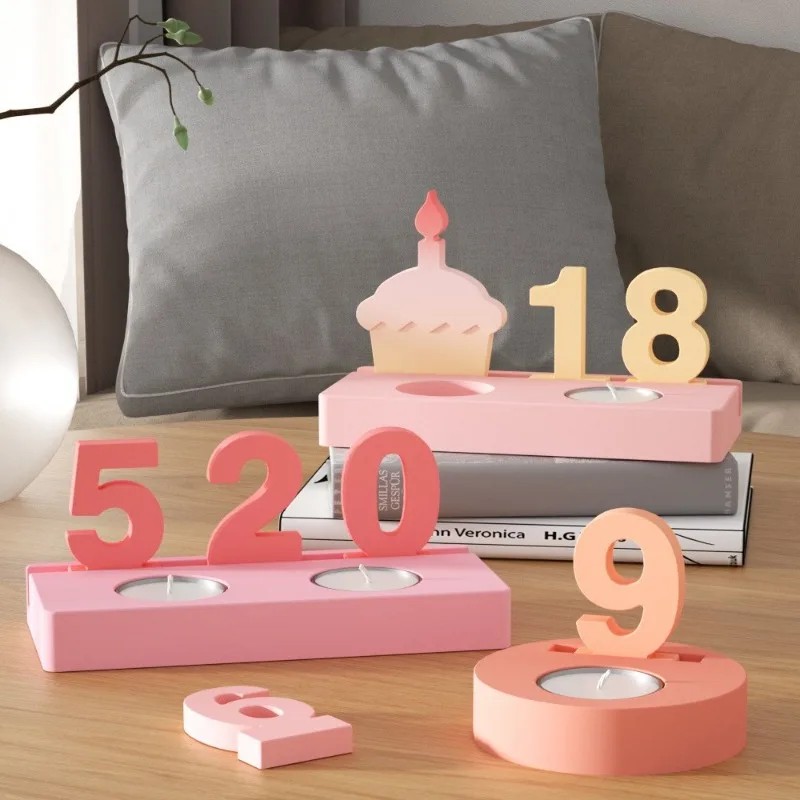 2pc Birthday Cake Silicones Mo - Resin Art Mold recension och pris