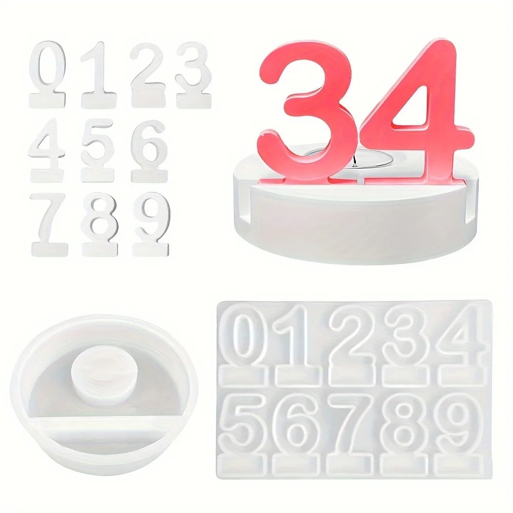 2pc Birthday Cake Silicones Mo - Resin Art Mold recension och pris