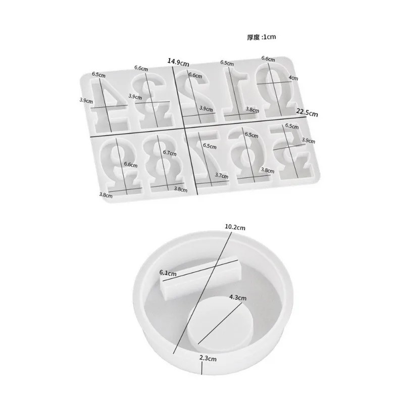 2pc Birthday Cake Silicones Mo - Resin Art Mold recension och pris