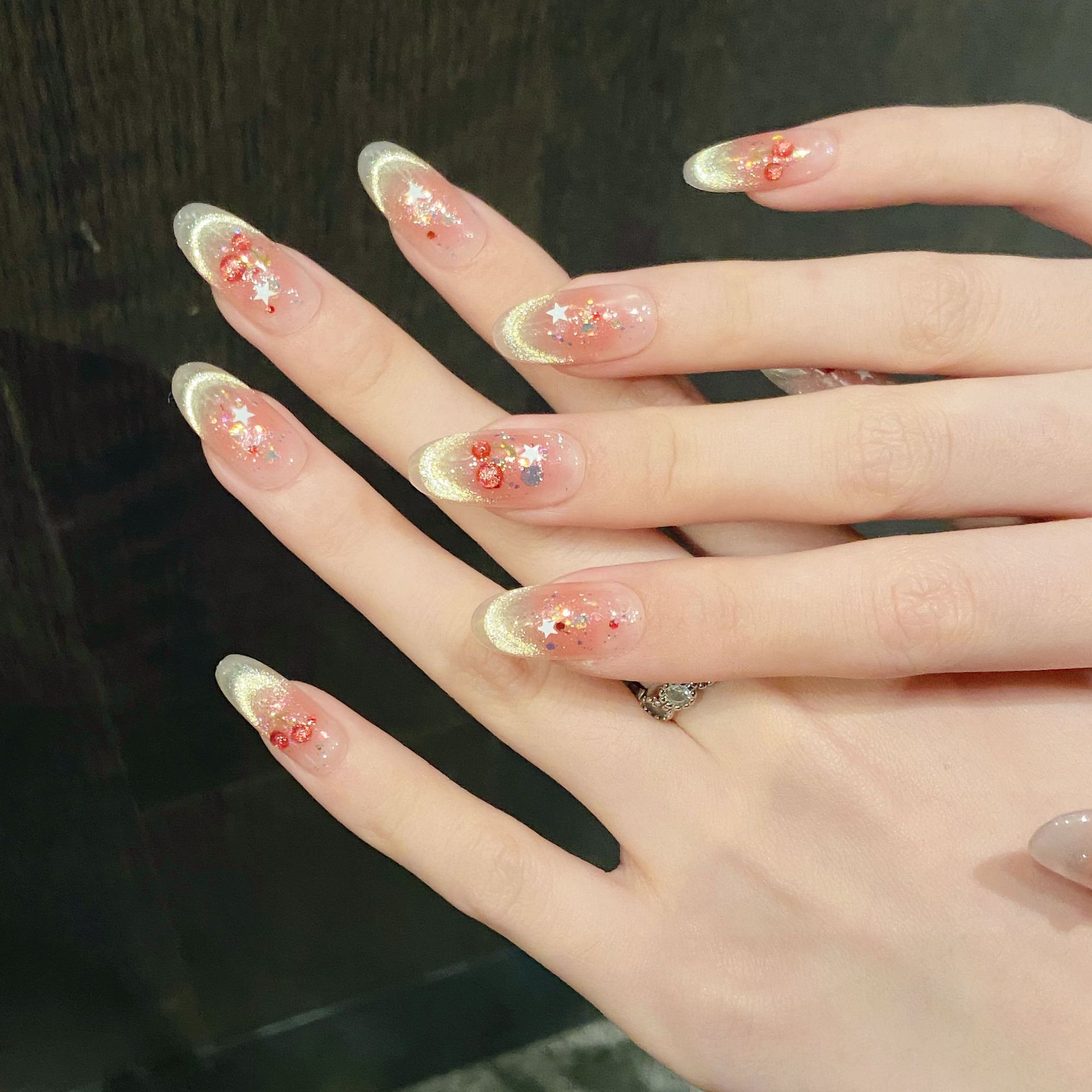 10pcs Sweet Cherry Press On Na - Resin Art Glitter recension och pris
