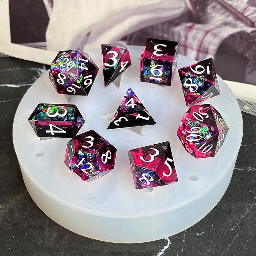 DIY DND Sharp Edge Dice Silico - Resin Art Mold recension och pris