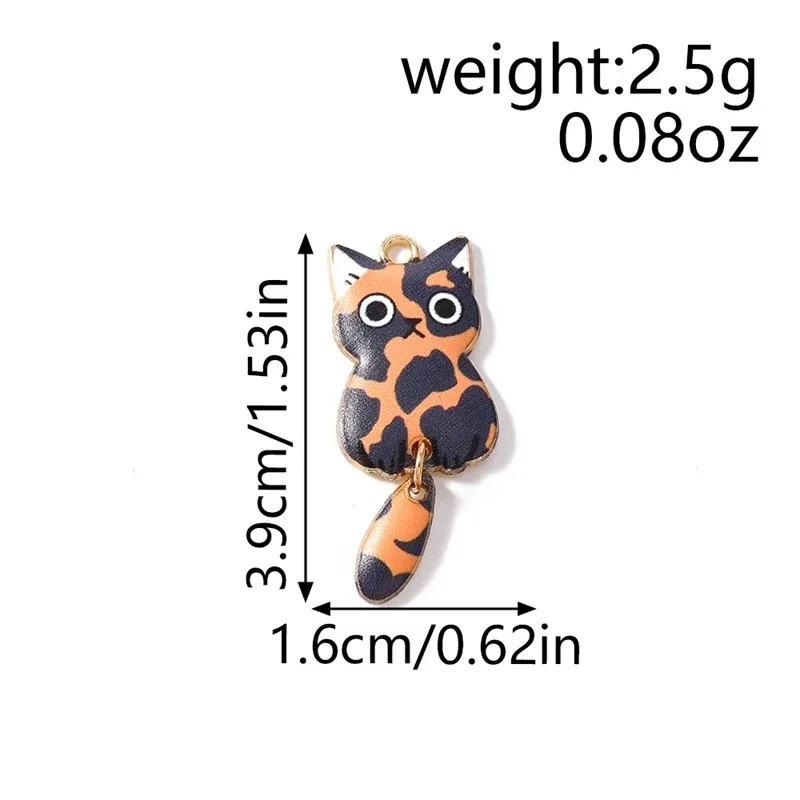 10Pcs 16×39mm Cute Cartoon Cat - Resin Art Craft recension och pris