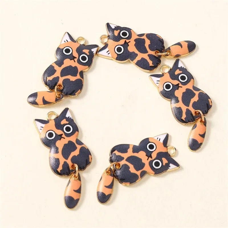 10Pcs 16×39mm Cute Cartoon Cat - Resin Art Craft recension och pris