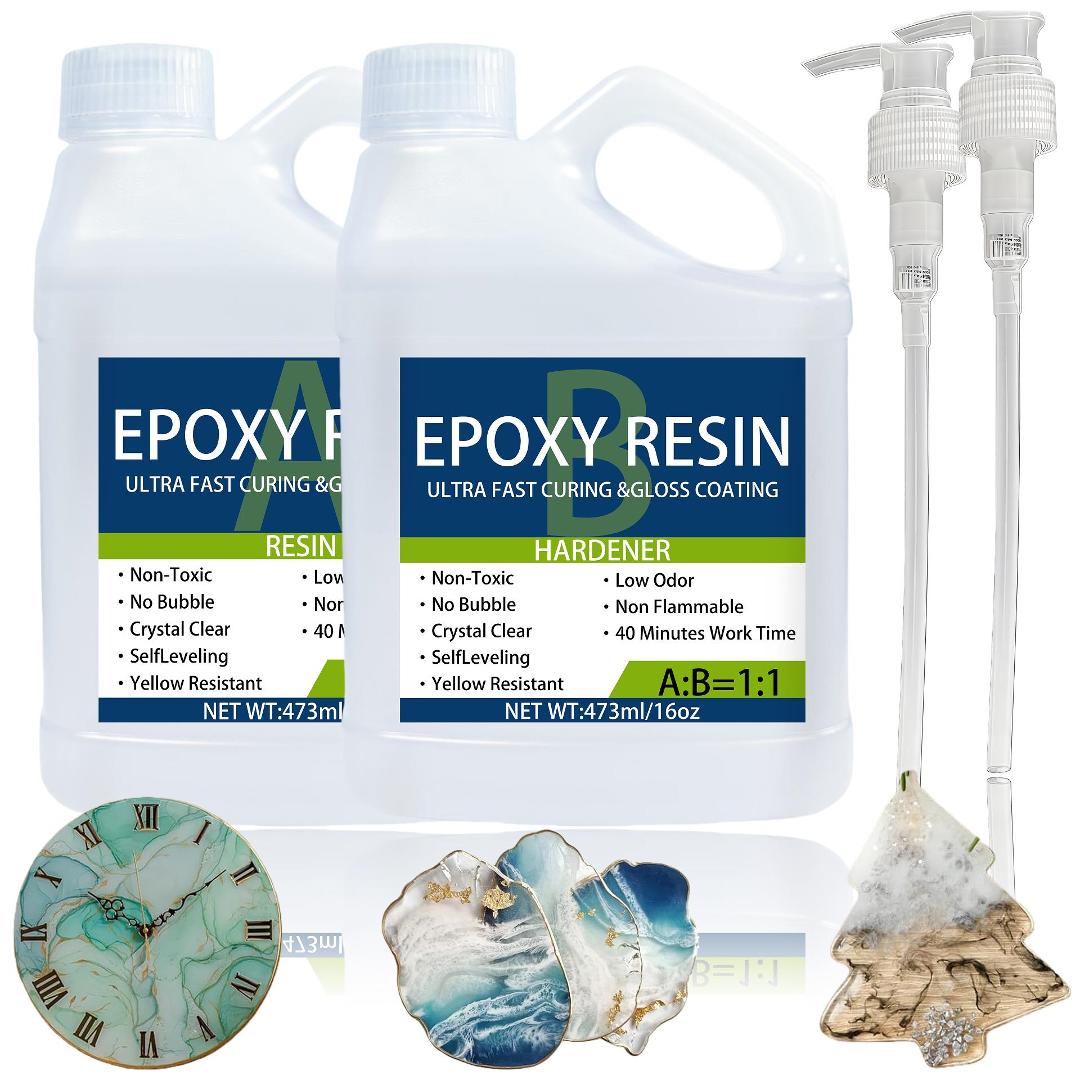 Epoxy Resin Kit 32OZ，Strong, B - Resin Art Ratio recension och pris