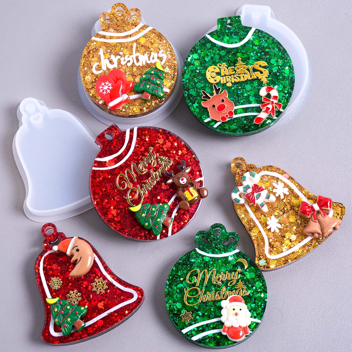 Xmas Tag Pendant Silicone Mold - Resin Art Mold recension och pris