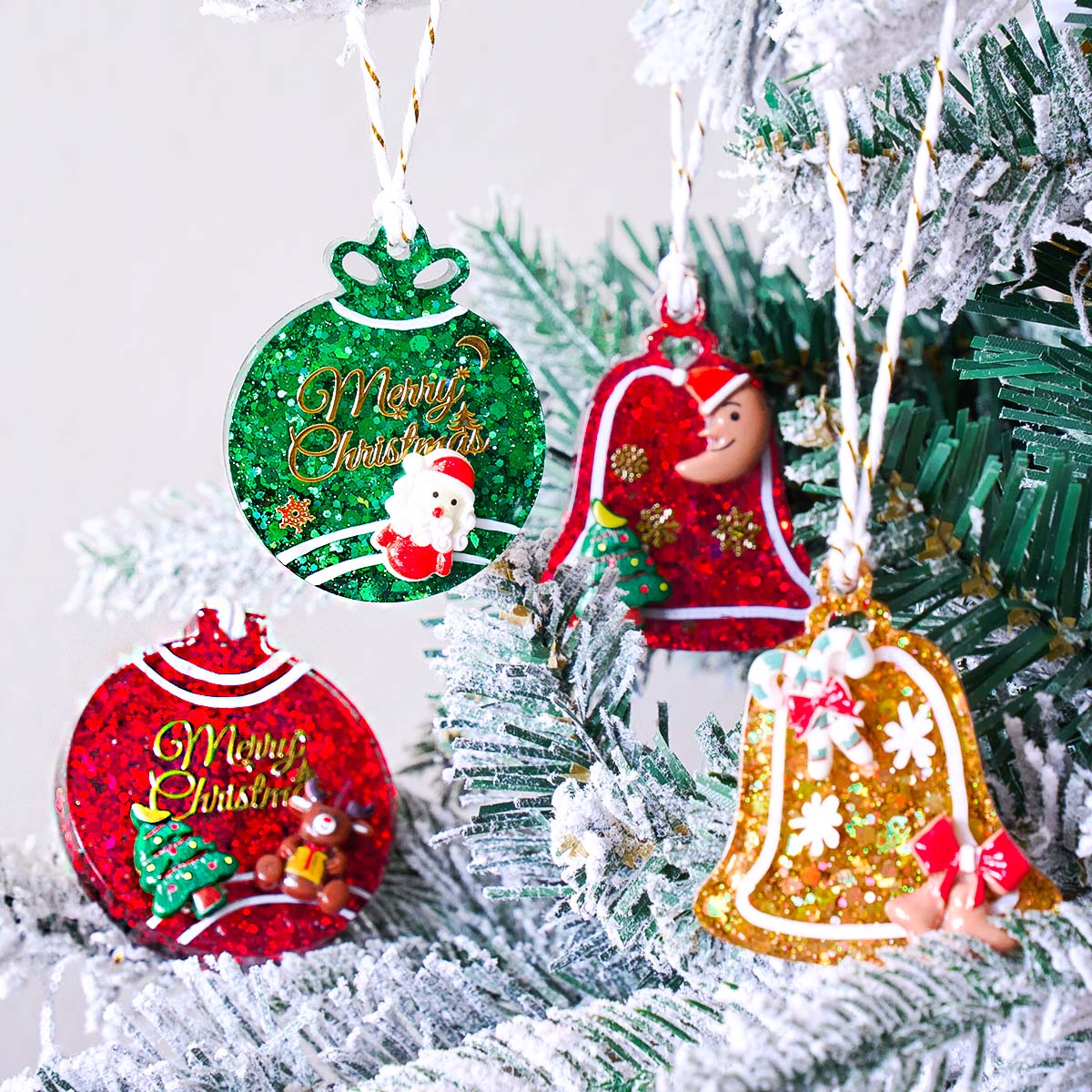 Xmas Tag Pendant Silicone Mold - Resin Art Mold recension och pris