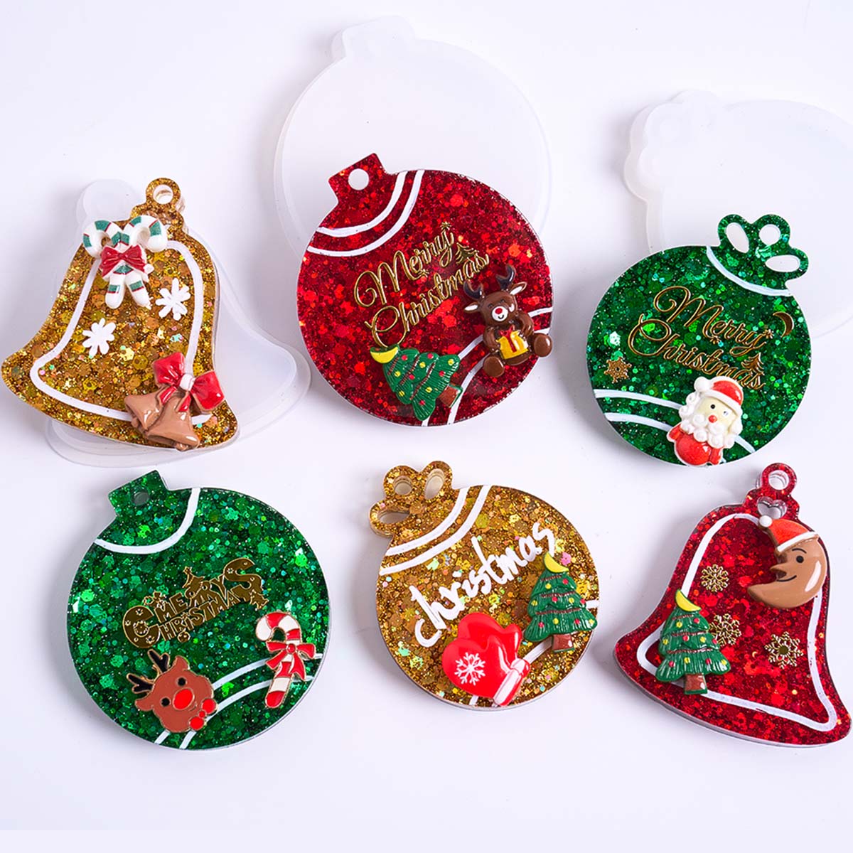 Xmas Tag Pendant Silicone Mold - Resin Art Mold recension och pris