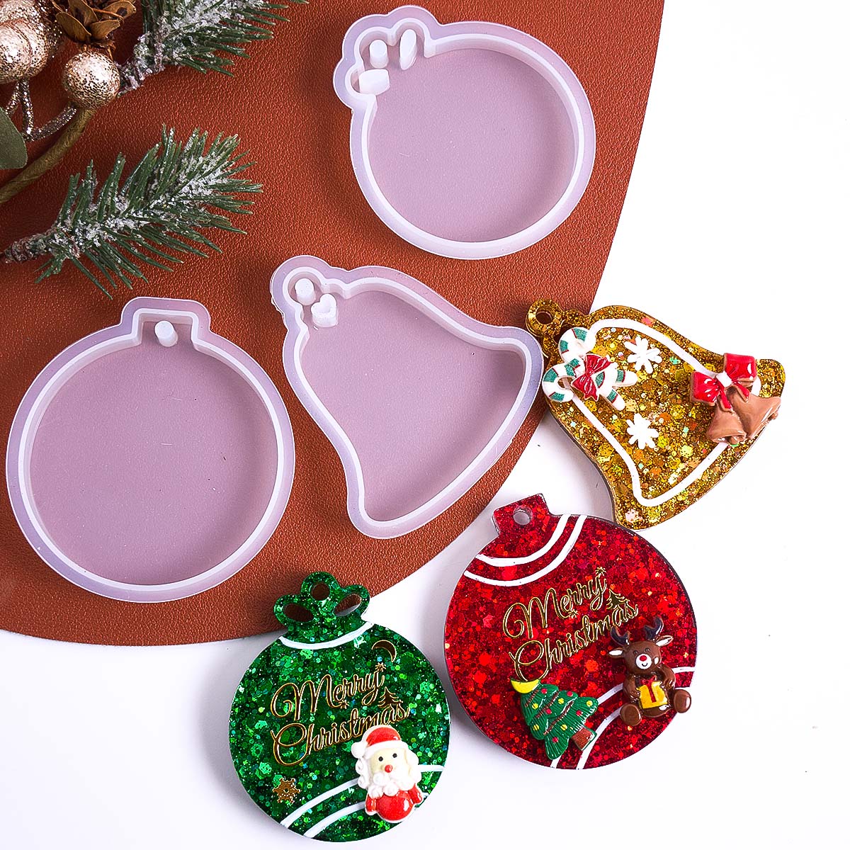 Xmas Tag Pendant Silicone Mold - Resin Art Mold recension och pris