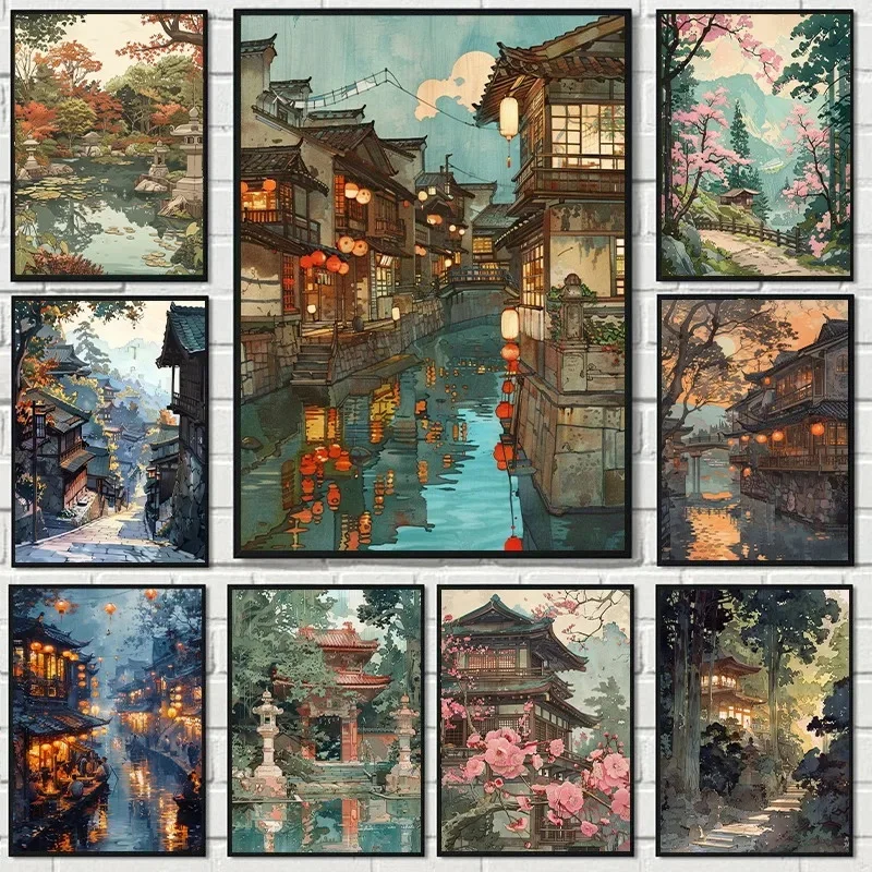 Vintage Hiroshi Yoshida Inspir - Resin Art And Deco recension och pris