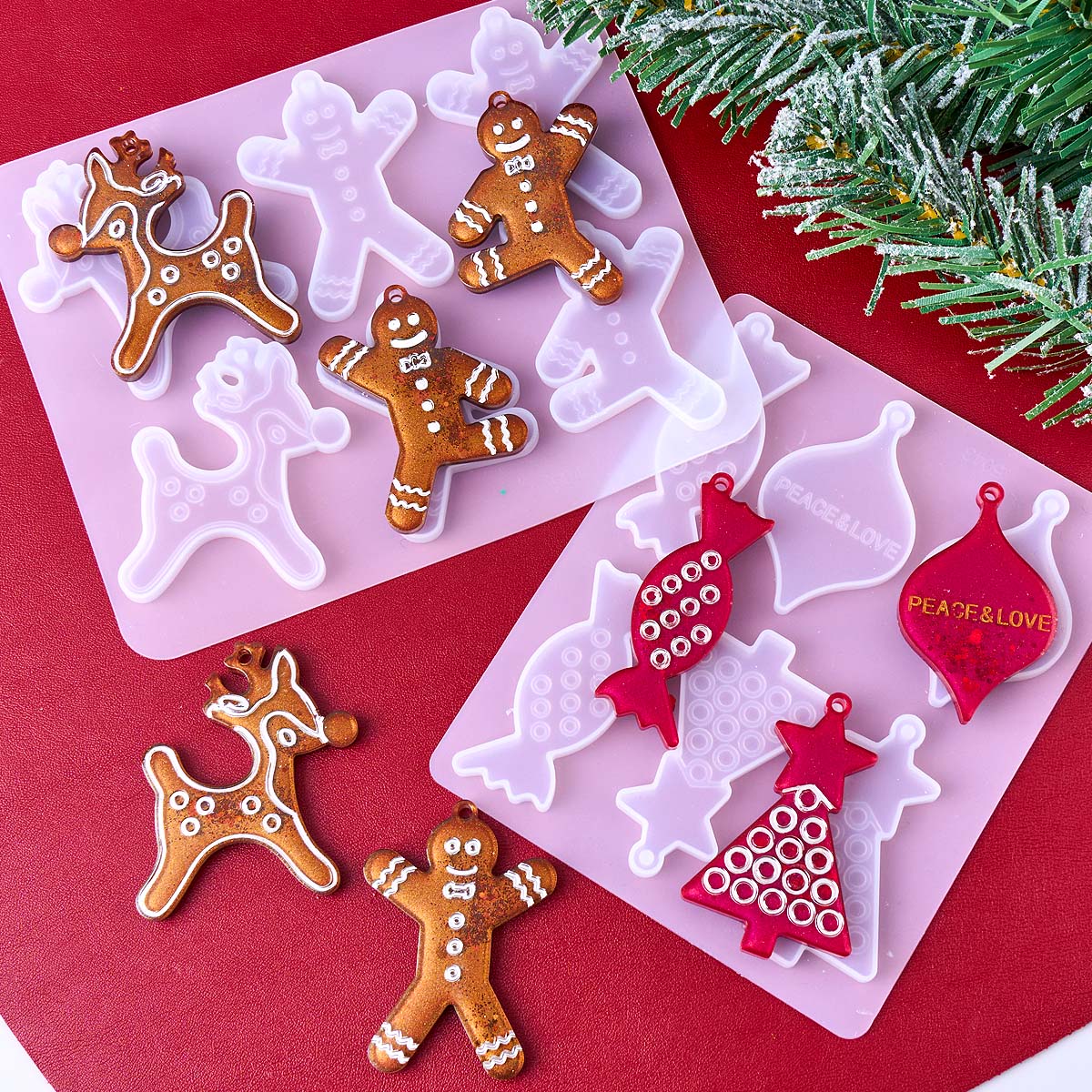 Christmas Series Earrings Pend - Resin Art Mold recension och pris
