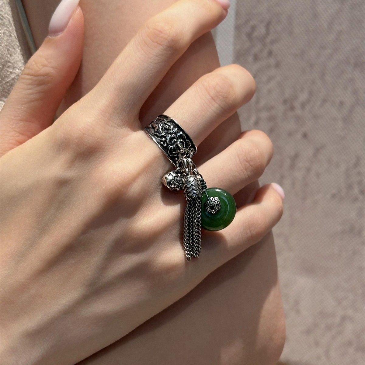 WJFH-ARTS New Chinese Style Vi - Resin Art Ring Design recension och pris
