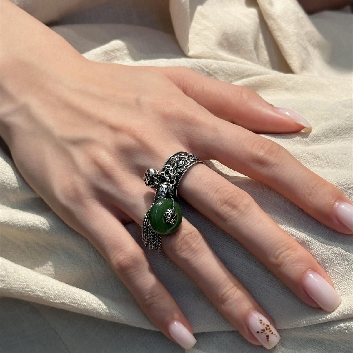 WJFH-ARTS New Chinese Style Vi - Resin Art Ring Design recension och pris