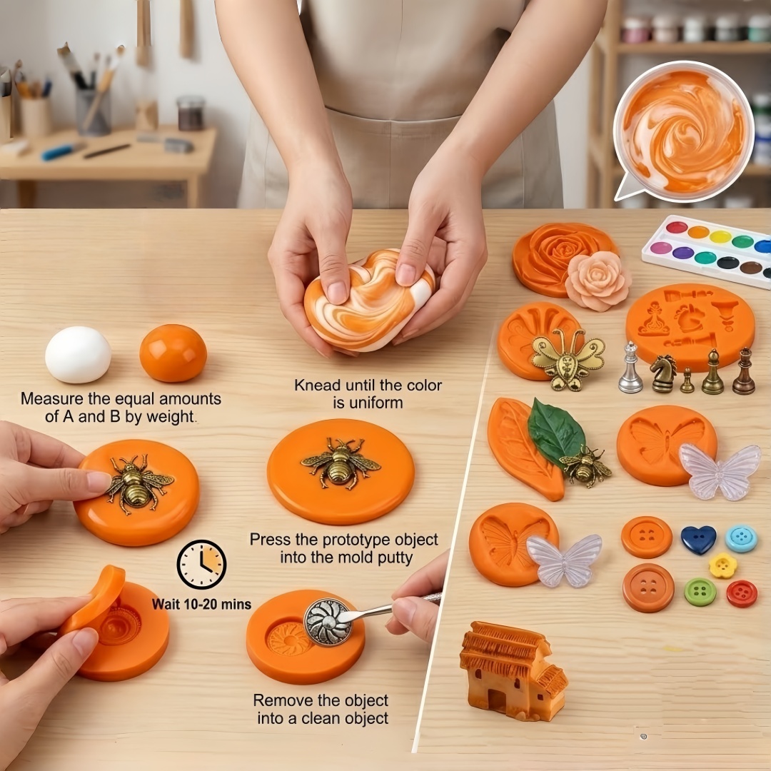 Silicone Putty DIY Crafting Se - Resin Art Mold recension och pris
