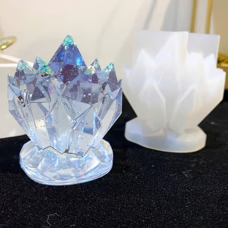 1pcCrystal Cluster Decorative  - Resin Art Mold recension och pris