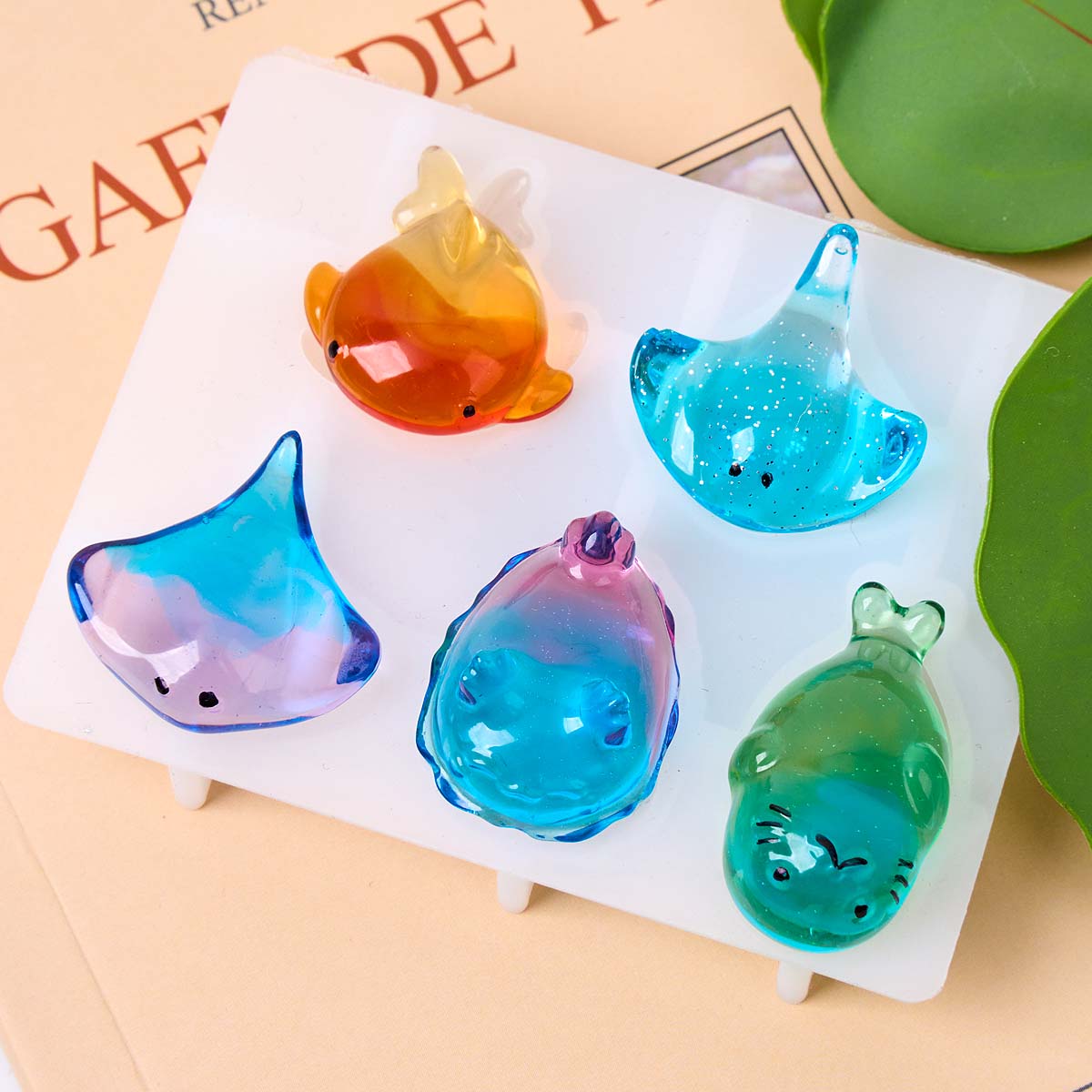 3D Healing Kawaii Manta Ray Wh - Resin Art Mold recension och pris