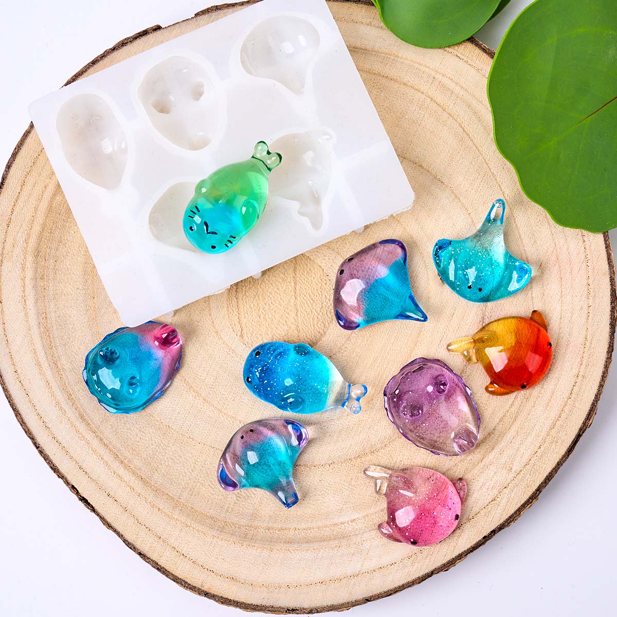 3D Healing Kawaii Manta Ray Wh - Resin Art Mold recension och pris