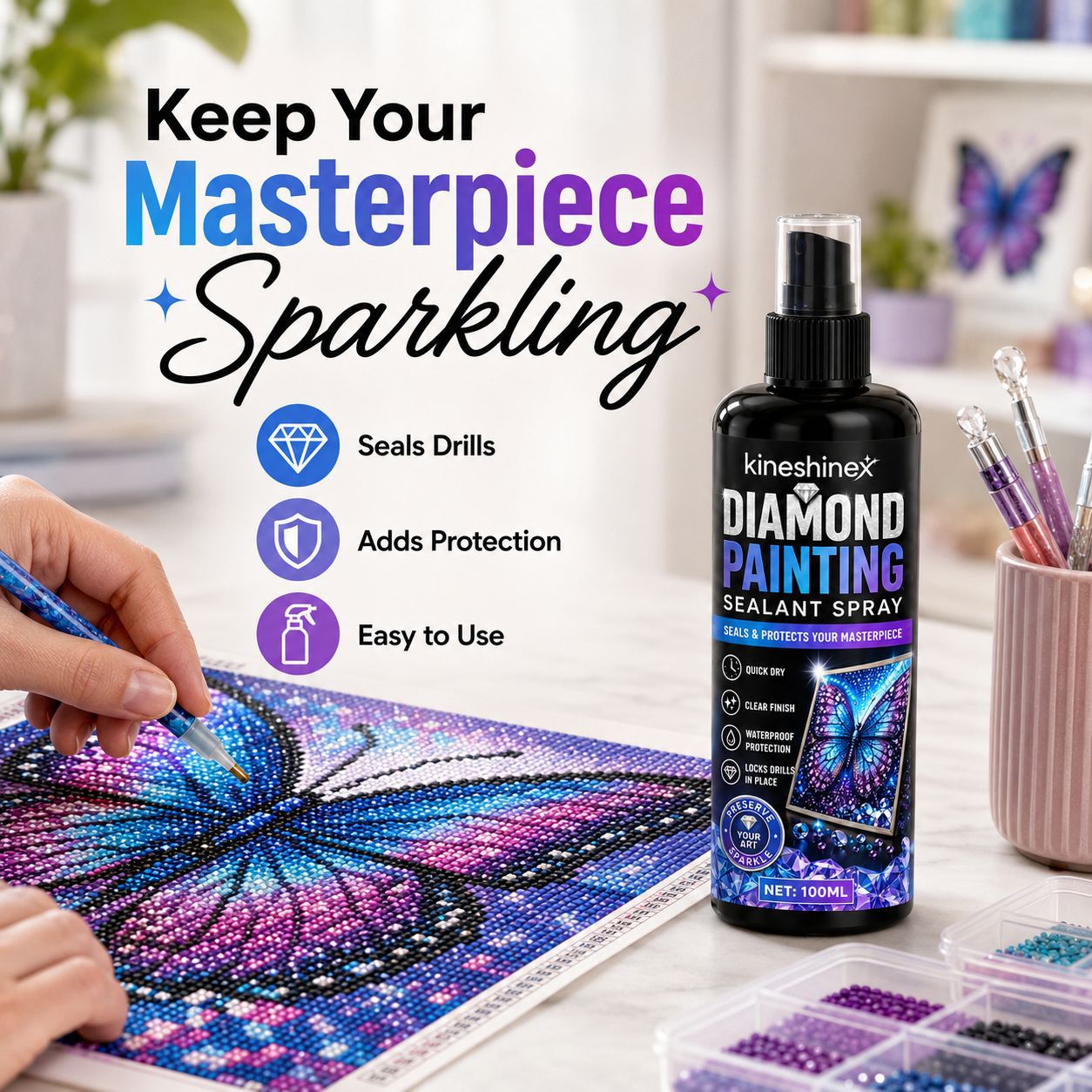 Diamond Painting Sealant Spray - Resin Art Work recension och pris
