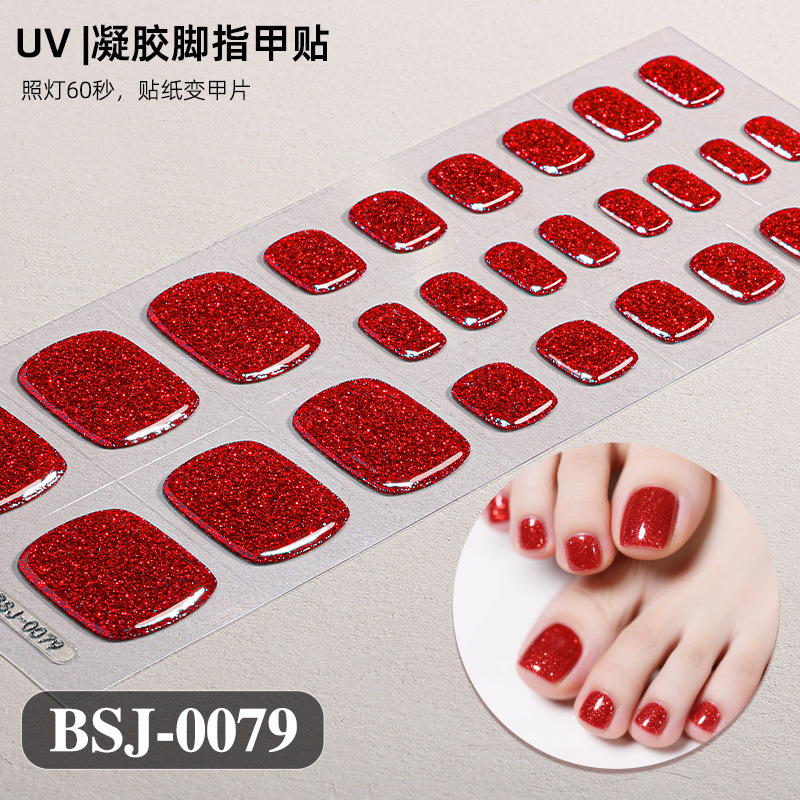 Toe Gel Nail Sticker Hardens w - Uv Lamp Nail Resin recension och pris