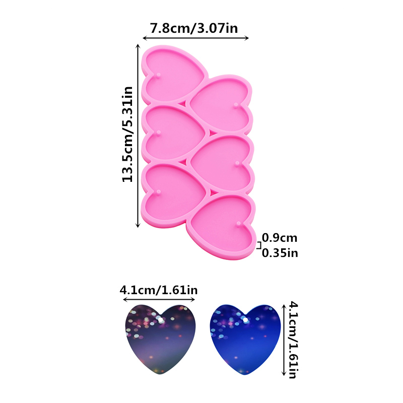 GJ-226 Shiny Heart Shape DIY E - Resin Art Work recension och pris