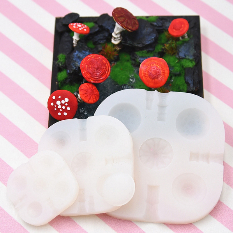 2pcs/set Mini Mushroom Silicon - Resin Art Mold recension och pris