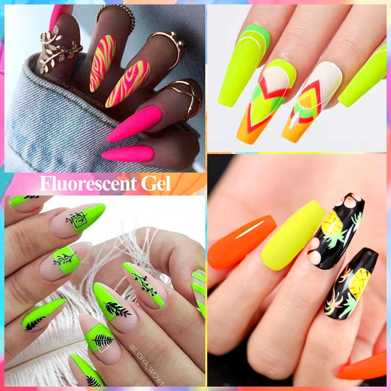 MEET ACROSS 7ml Neon Fluoresce - Uv Lamp Nail Resin recension och pris