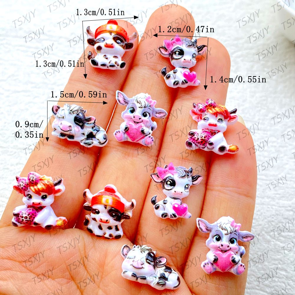 50Pcs Cute Mini  Cartoon color - Resin Art And Design recension och pris