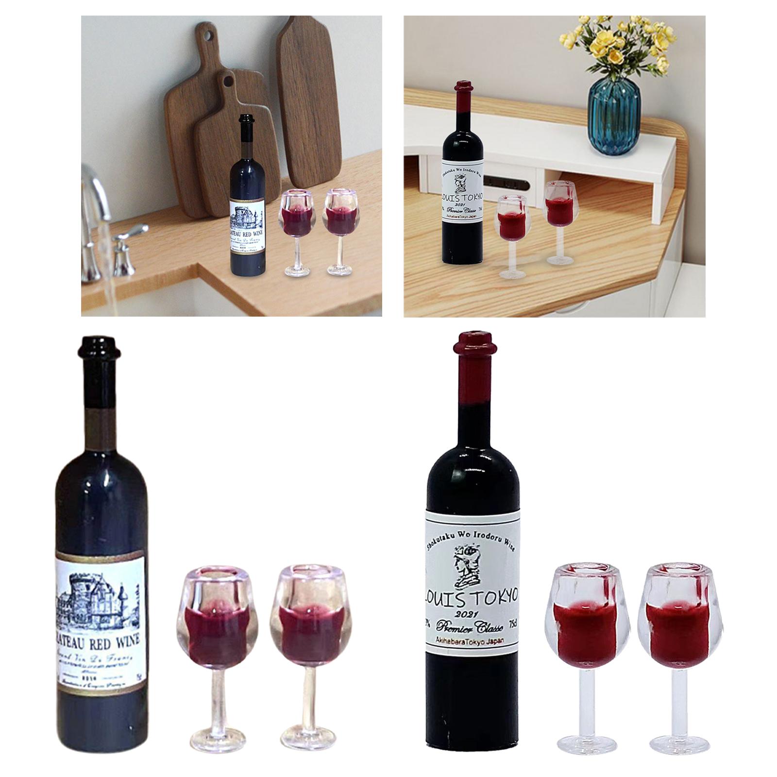 1/12 Scale Dollhouse Wine Bott - Resin Art Kitchen recension och pris