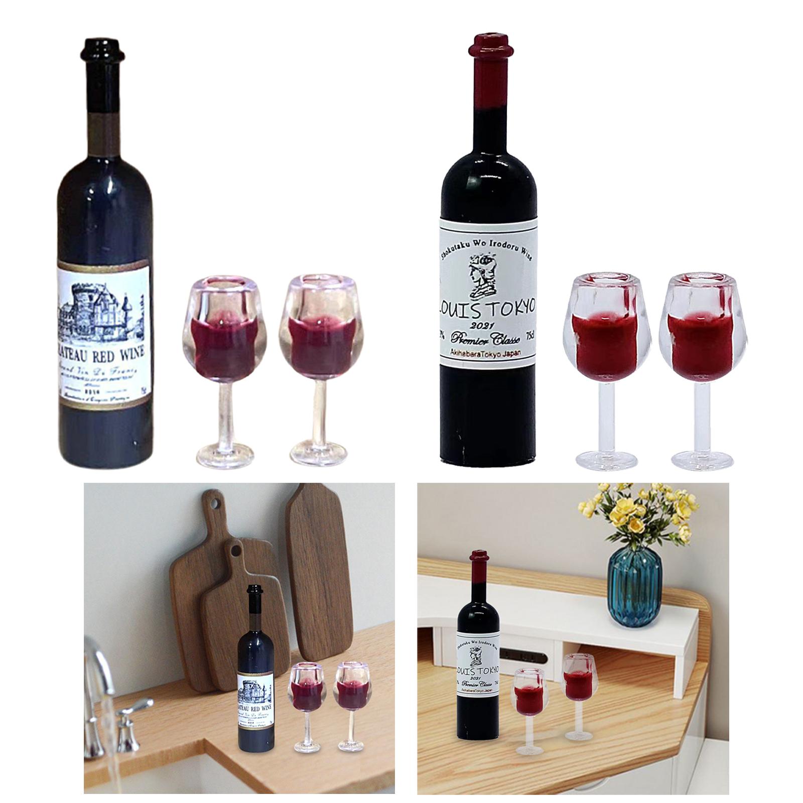 1/12 Scale Dollhouse Wine Bott - Resin Art Kitchen recension och pris