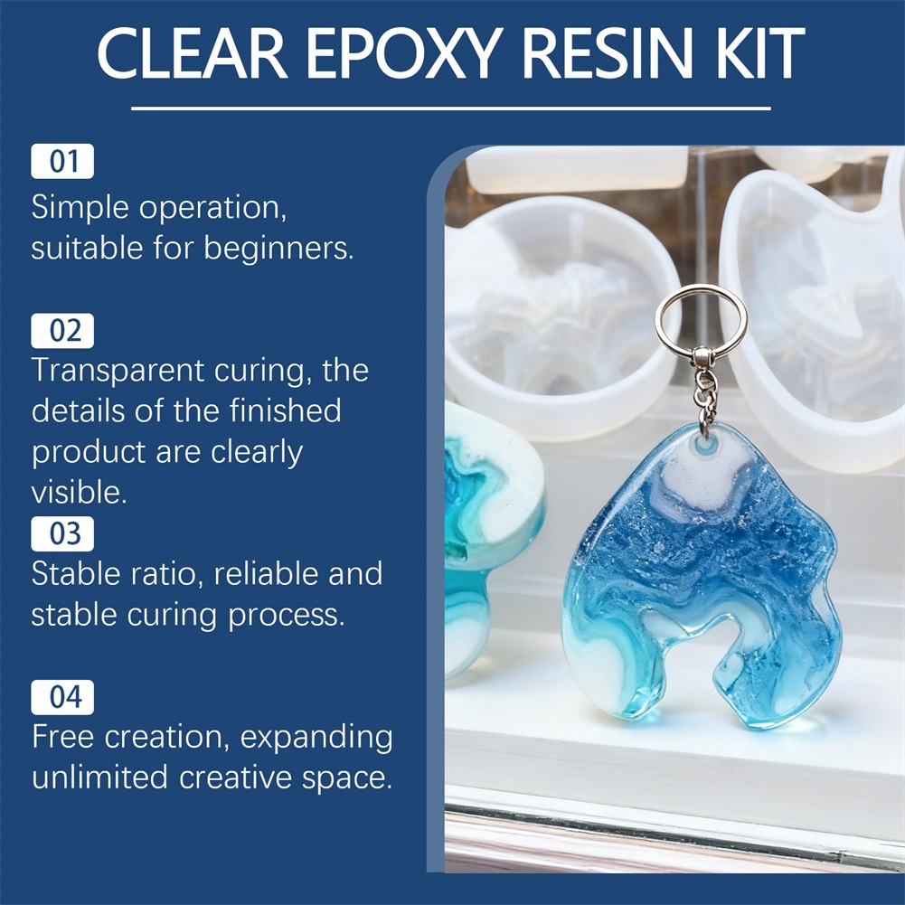 DIY Crystals Clear Epoxys Resi - Resin Art Mold recension och pris