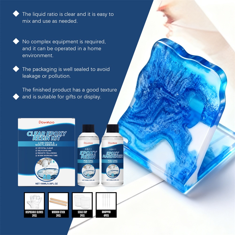 DIY Crystals Clear Epoxys Resi - Resin Art Mold recension och pris