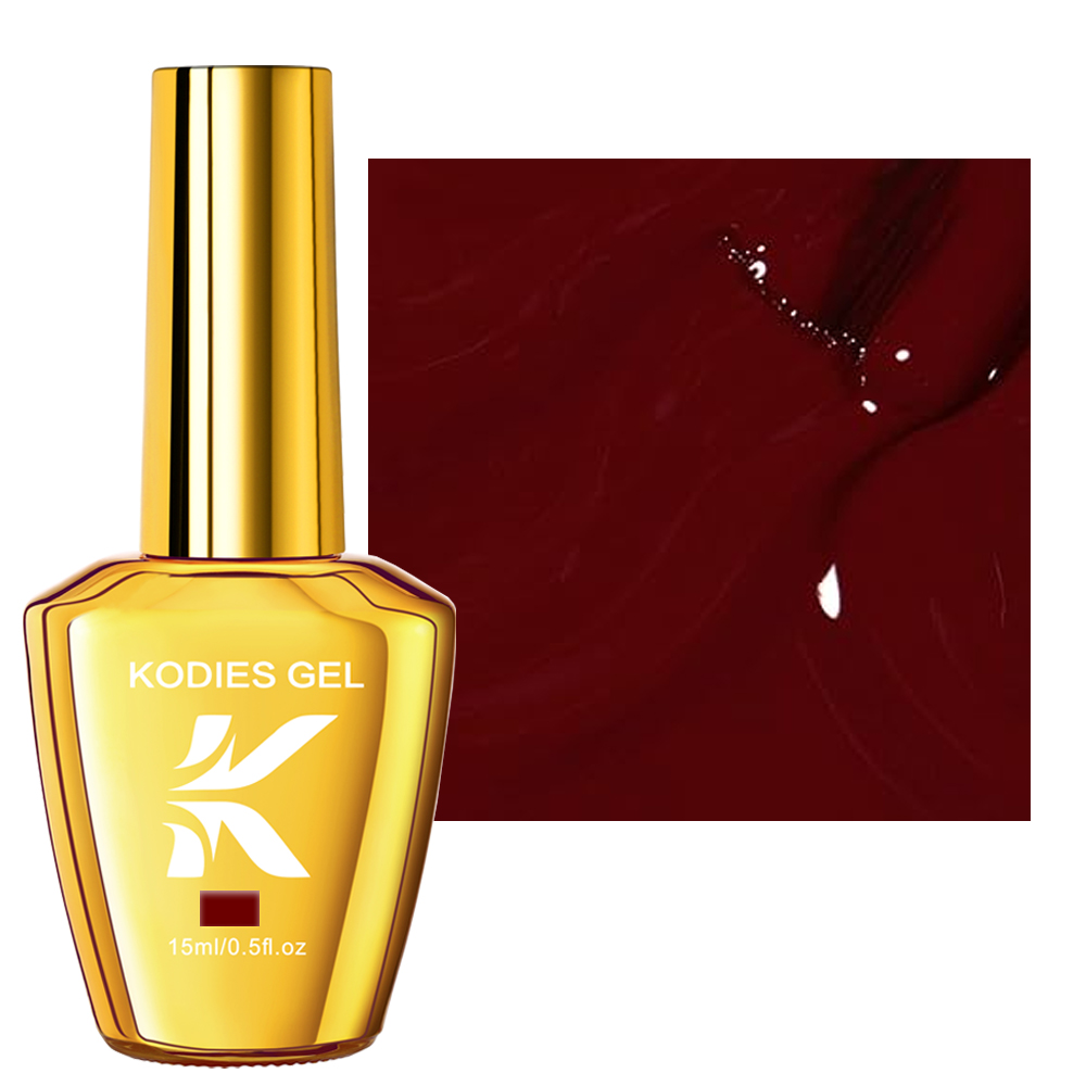KODIES GEL Burgundy Red Gel Na - Uv Lamp Nail Resin recension och pris