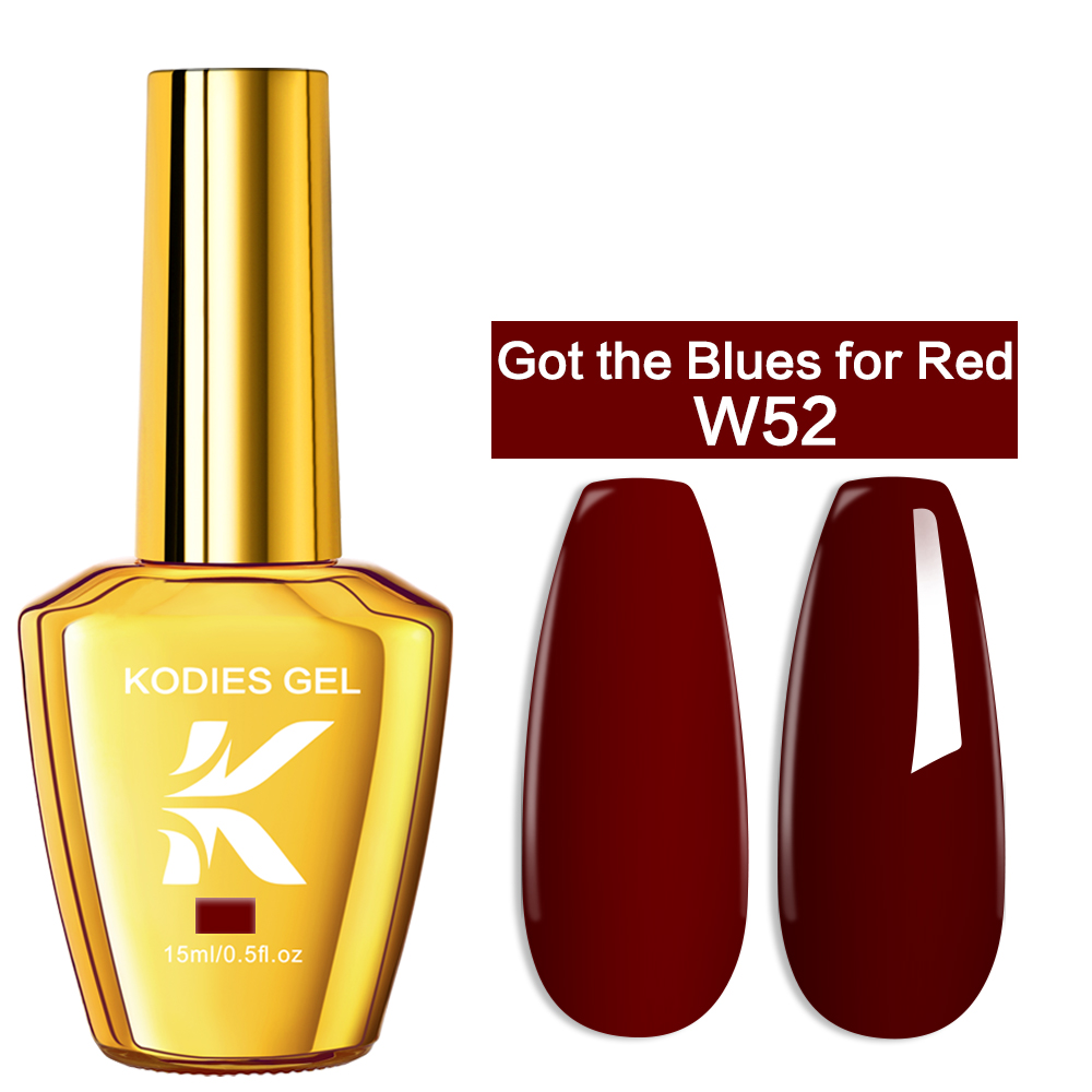 KODIES GEL Burgundy Red Gel Na - Uv Lamp Nail Resin recension och pris