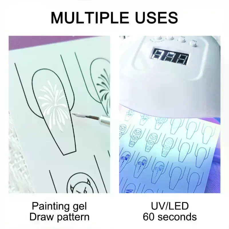 Nail Art Lines Practice Paper  - Resin Art Guide Free recension och pris